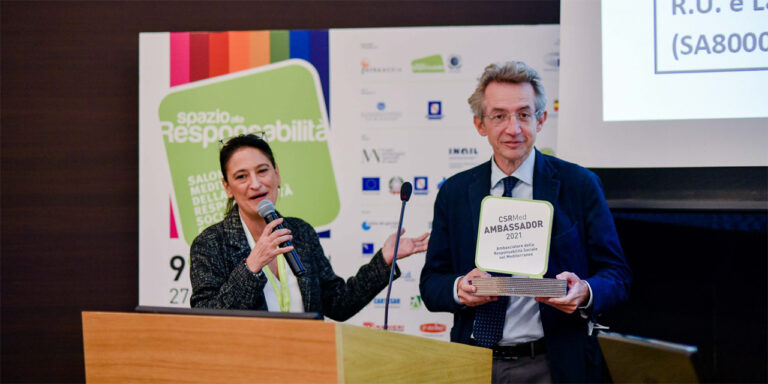 Manfredi premiato come CSRMed Ambassador: “Stati Generali della CSR a Napoli, grande opportunità”