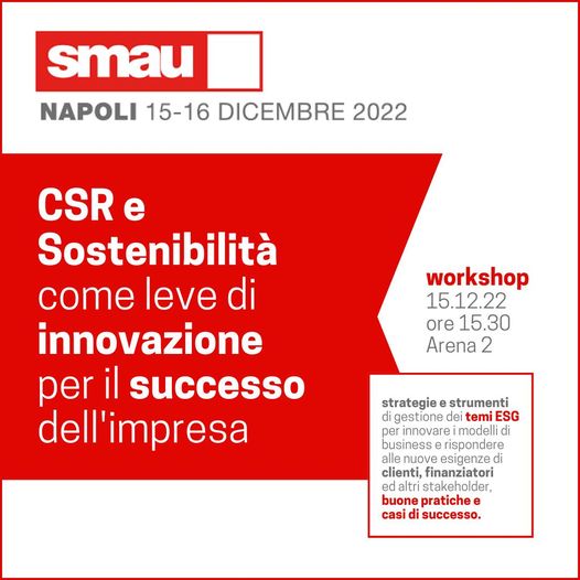 CSR e Sostenibilità allo SMAU di Napoli